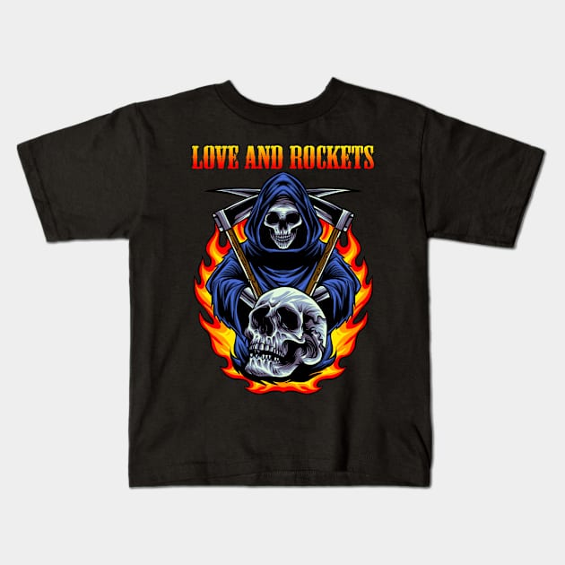 LOVE AND ROCKETS BAND Kids T-Shirt by Bronze Archer